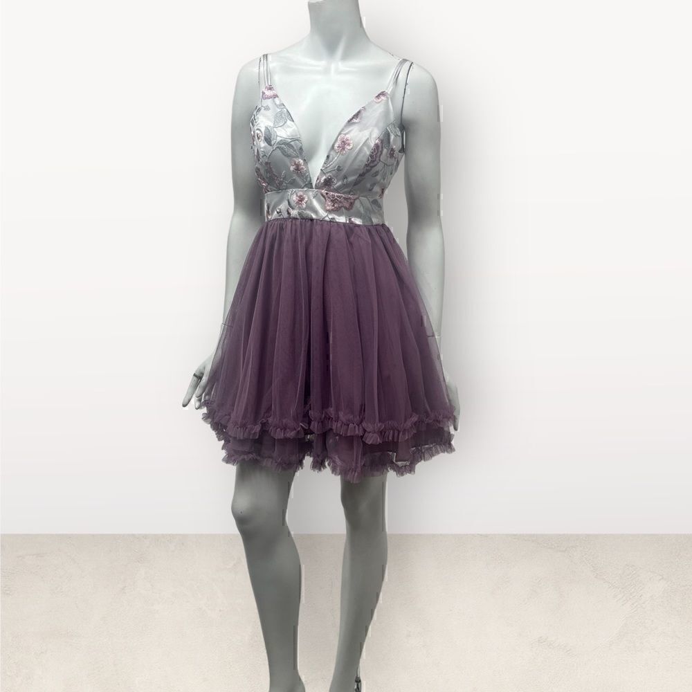 Dear Moon Brocade Design Cocktail Prom Dress‎ - Picture 2 of 6